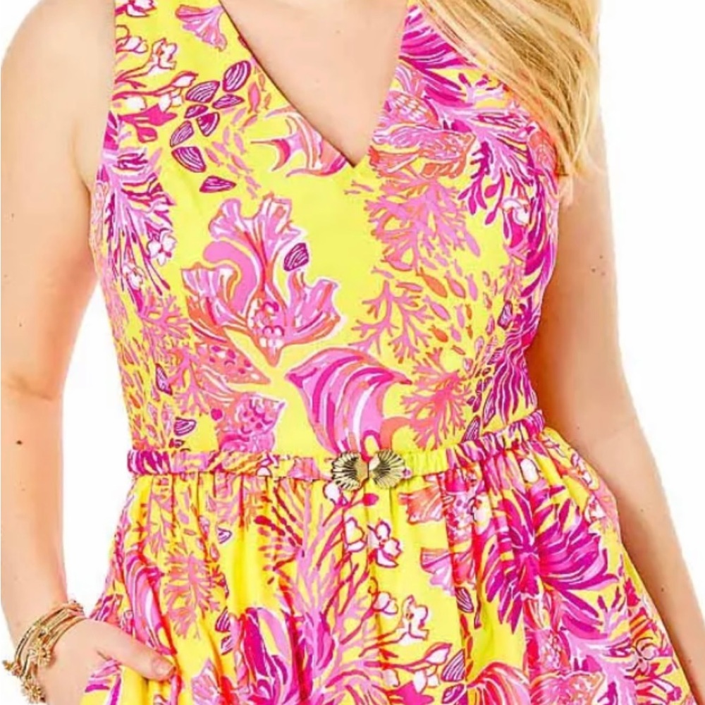 Lilly Pulitzer Bri V-Neck Cotton Midi Dress! 💖